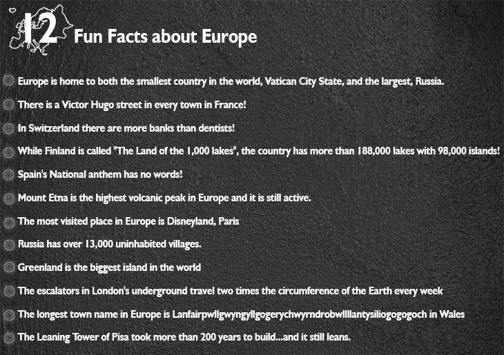 12 Fun Facts About Europe Sotc Holidays