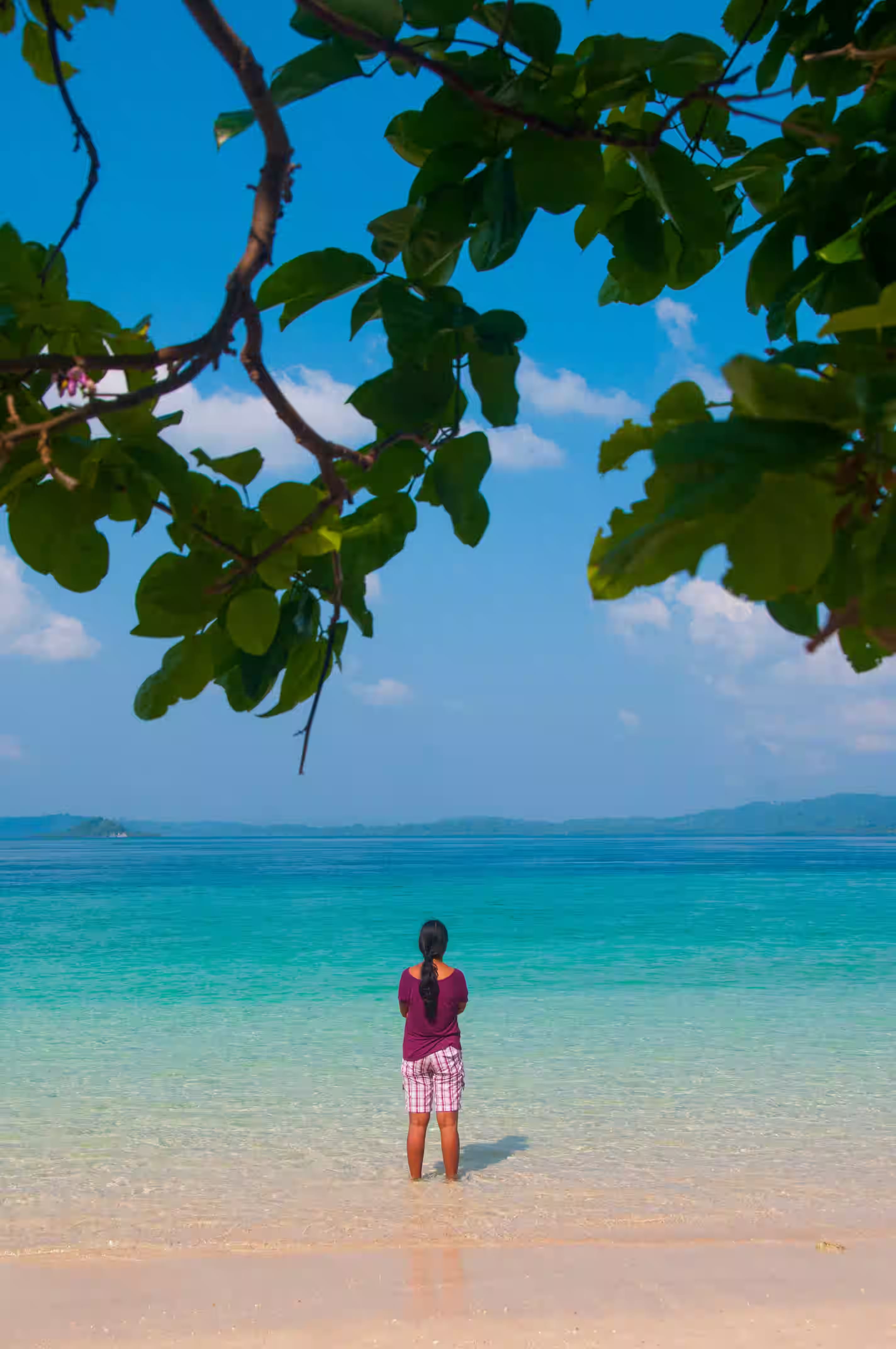 Trekking across picturesque terrain in Andaman