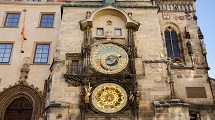 Watch the Astronomical Clock at the hour-mark 